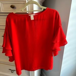 H&M orange blouse. Size 8